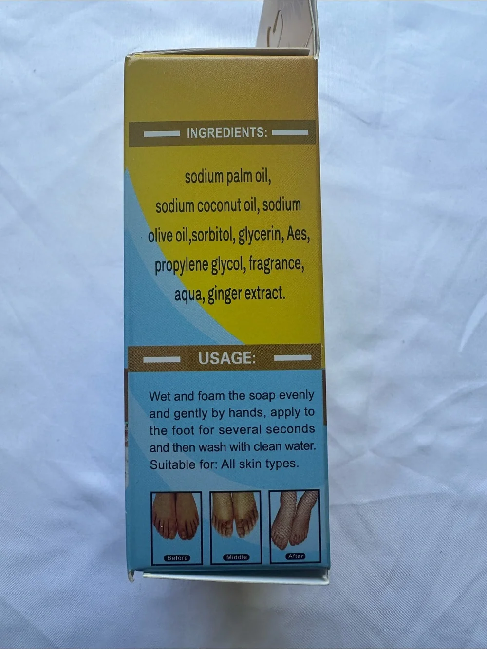 Simply Bella Ginger Medicine Foot Soap Bar 100g Natural Foot Soak NIB
